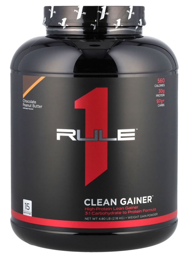 Rule One Proteins - Clean Gainer™ Chocolate Peanut Butter 4.8 lb (2.18 kg) - Image 1