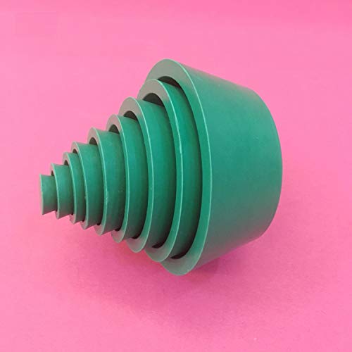SUCOHANS 9 Pcs Filter Adapter Cones Set, Buchner Funnel Flask Adapter Set, Tapered Collar Green, Good Elasticity Smooth Surface Hardwearing - Image 5