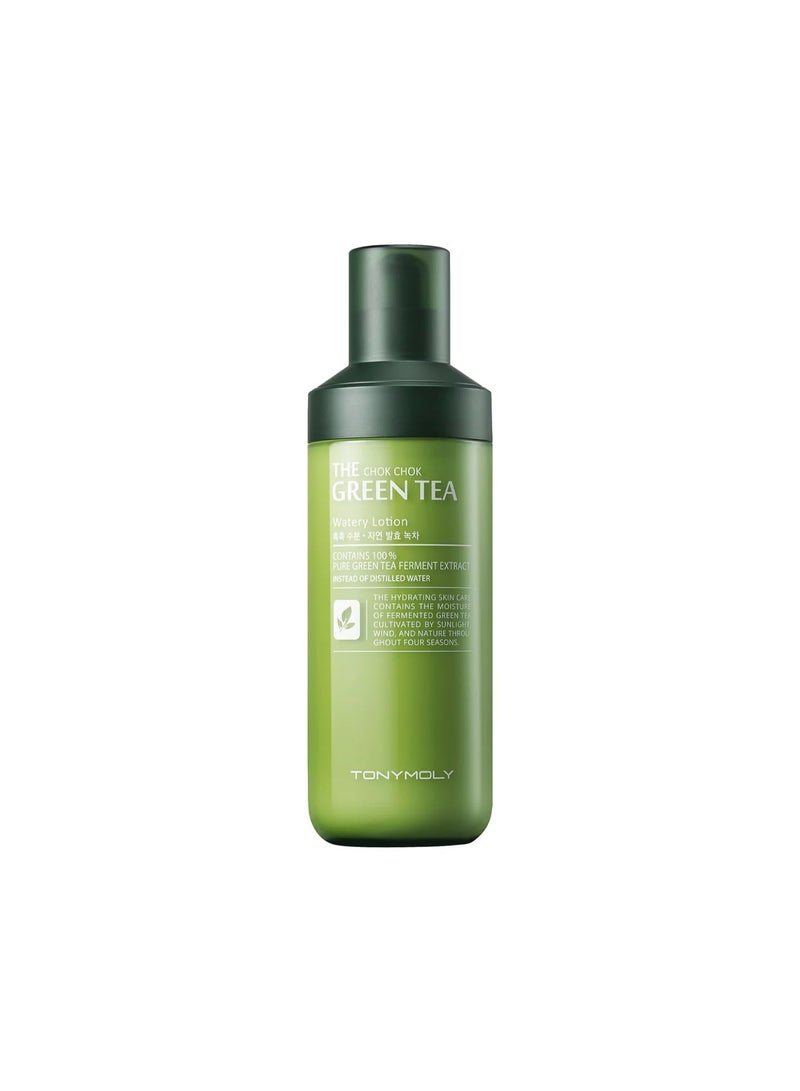 TONYMOLY The Chok Chok Green Tea Watery Lotion | Lightweight Hydrating Face Lotion | Moisturizes, Soothes & Refreshes Skin | 160 ml - Image 1