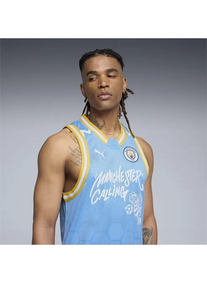 Puma Team Light Blue HOOPS x MANCHESTER CITY Basketball Jersey Men for Men | Best Price UAE
