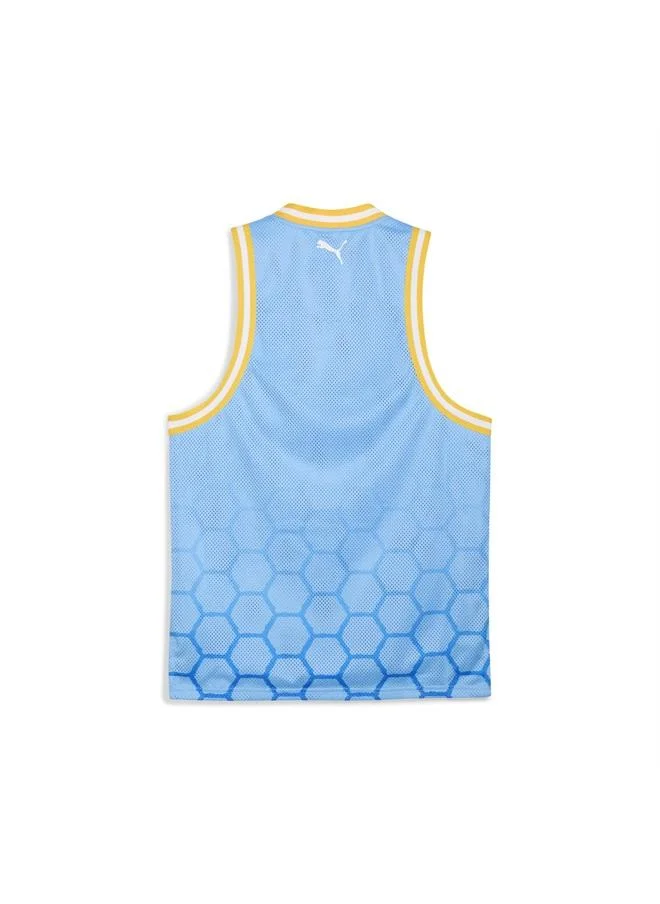 Puma Team Light Blue HOOPS x MANCHESTER CITY Basketball Jersey Men for Men | Best Price UAE