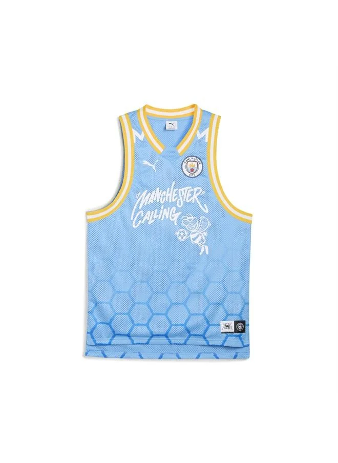 Puma Team Light Blue HOOPS x MANCHESTER CITY Basketball Jersey Men for Men | Best Price UAE