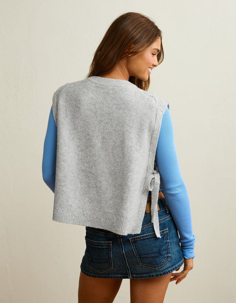 American Eagle AE Whoa So Soft Cable Knit Vest - Image 2