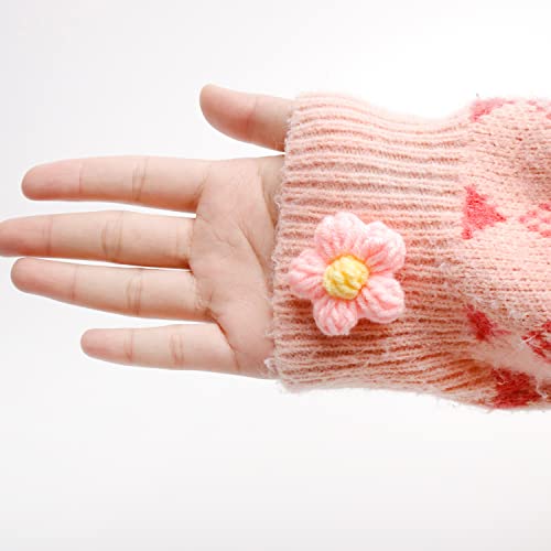 X Hot Popcorn 50 PCS Flower Sew/Iron On Patches Crochet Floral Flowers Handmade Beautiful Crochet Flowers Petals Crocheted Floral for DIY Hair Clothes Party Decor Craft 1.6 Inch - Image 3