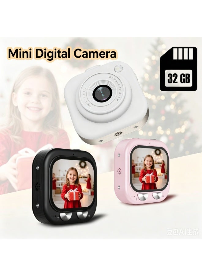 W&O Mini Digital Camera for Kids & Students, 48MP HD Imaging, 2.01-inch Screen, Black - Image 2