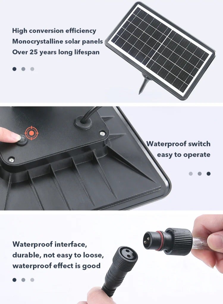 تارجت شريط إضاءة LED بالطاقة الشمسية 10M IP65 للديكور الخارجي - Image 3