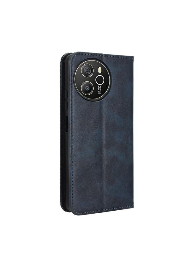 S-TOP Case For Blackview Shark 8 / Oscal Tiger 12 Magnetic Buckle Retro Texture Leather Phone Case - Image 3