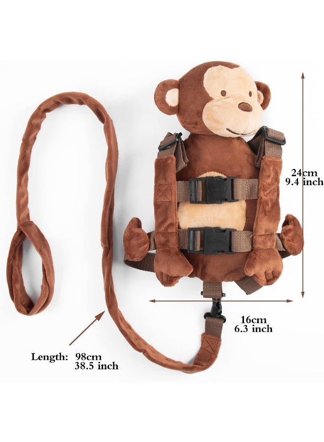 Berhapy 2 in 1 Monkey Toddler Safety Harness Backpack Children's Walking Leash Strap - Image 4