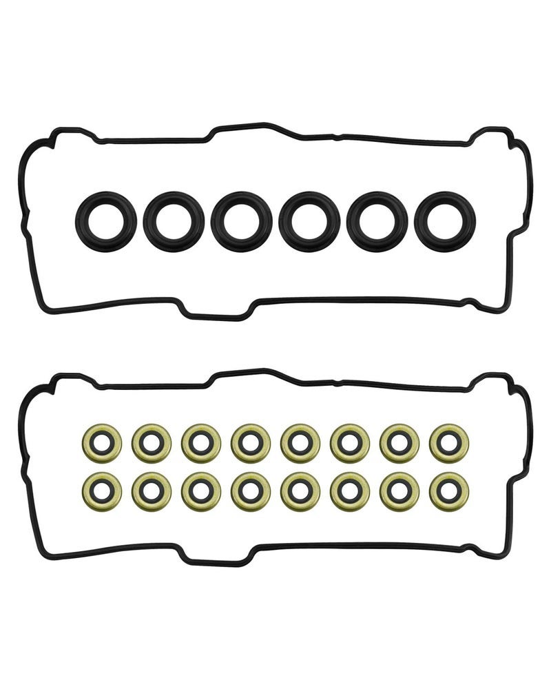 GUZIKO Valve Cover Gasket Set with 6pcs Spark Plug Tube Seals 16pcs Grommets Replace 11213-62020 VC203 VS50422R fit for Toyota 4Runner 1996-2000 3.4L Camry 1992-1993 3.0L T100 1994-1999 3.4L V6 - Image 1