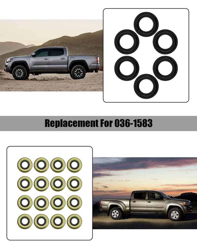 GUZIKO Valve Cover Gasket Set with 6pcs Spark Plug Tube Seals 16pcs Grommets Replace 11213-62020 VC203 VS50422R fit for Toyota 4Runner 1996-2000 3.4L Camry 1992-1993 3.0L T100 1994-1999 3.4L V6 - Image 3
