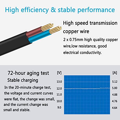 LEDMO Power Supply, Transformers,LED Adapter, 12V 5A 60 Watt Max AC 100-240V to DC 12V LED Driver for LED Strip Lights - Image 4