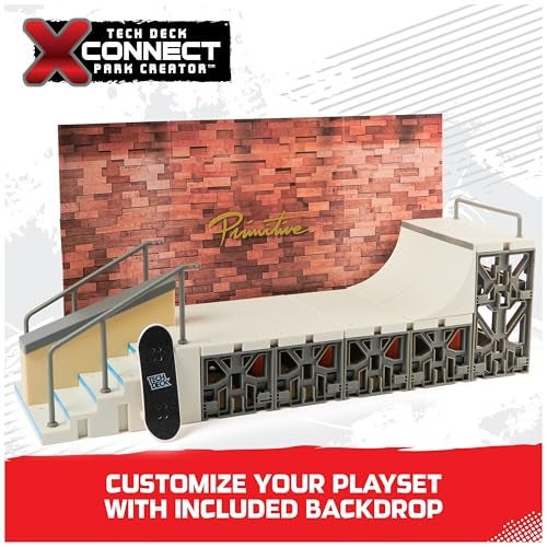 SPIN MASTER TECH Deck Primitive XConnect Skate Park Customizable and Buildable Ramp Set with Exclusive Fingerboard Kids Toy for Ages 6 and up - Image 5