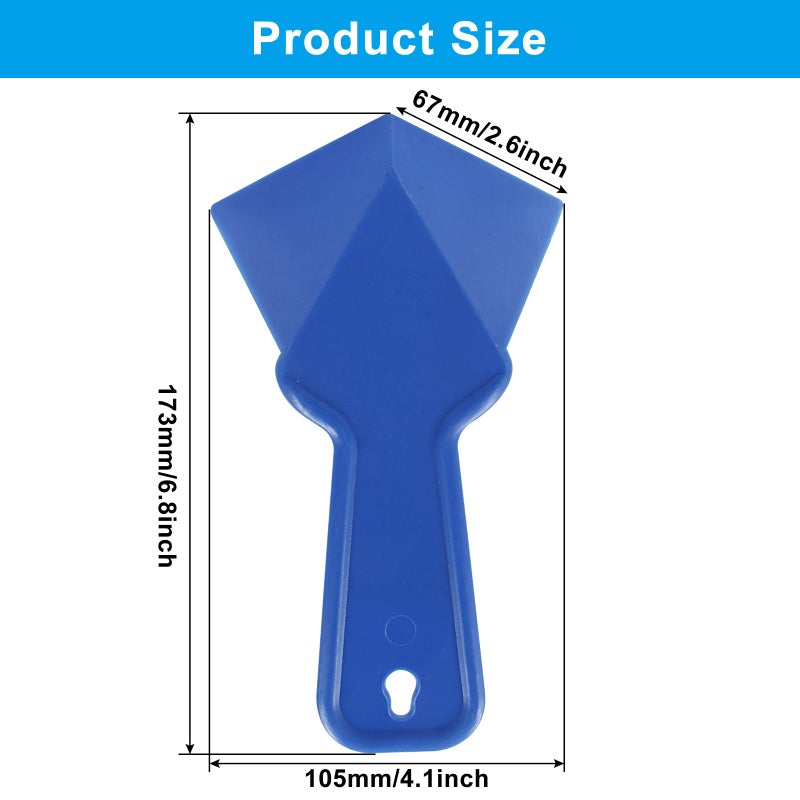 Moicstiy Drywall Trowel Plastic Inside Corner Trowel Tool for Drywall Tools Corner Trowel Building scraping(Blue, 2 Pcs) - Image 3