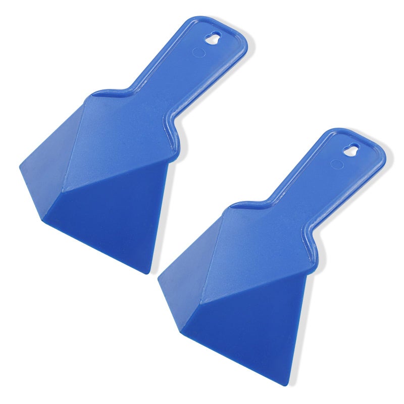 Moicstiy Drywall Trowel Plastic Inside Corner Trowel Tool for Drywall Tools Corner Trowel Building scraping(Blue, 2 Pcs) - Image 1