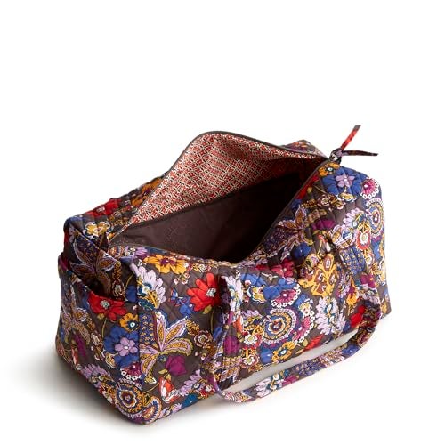 Vera Bradley حقيبة دفل أصلية من قطن فيرا برادلي النسائية الفاخرة للسفر، باقة ملونة، مقاس واحد - Image 2