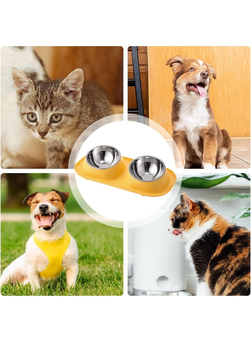 Knox Powering Generations Knox Dual Pet Feeding Bowl with Non-Slip Silicone Mat, Detachable Stainless Steel Food & Water Bowls for Cats, Small & Medium Dogs, Easy-Clean, BPA-Free, Spill-Proof Design - Image 5