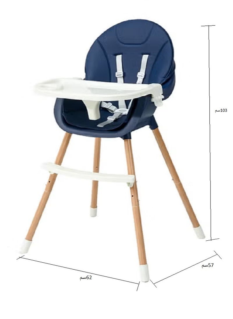 FULL JOY Adjustable Multifunctional Portable Foldable Dining Highchair With Removable Tray,62*57*103 CM  - Image 5