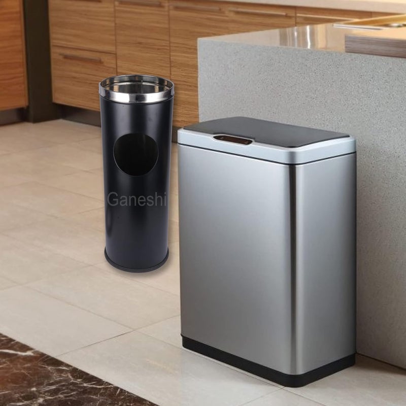 Ganeshi stainless Steel Ash Can Waste Basket Dustbin for Home Kitchen and Offices 20 Liter 8OpenTop - Image 4