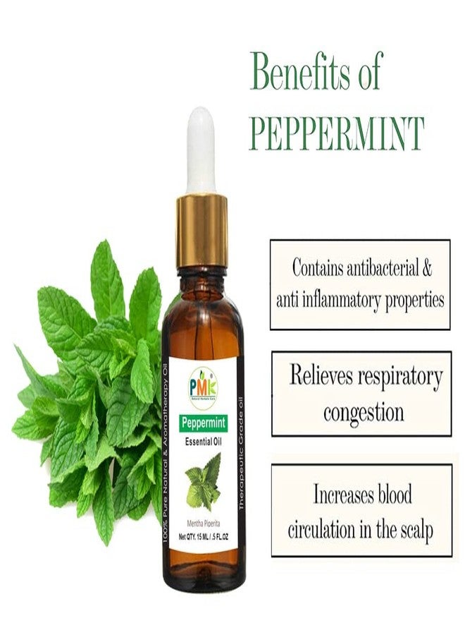 PMK Pure Natural Peppermint Essential Oil for Skin Care,Hair Growth,Headache & Undiluted, Natural Aromatherapy (30 ML) - Image 4