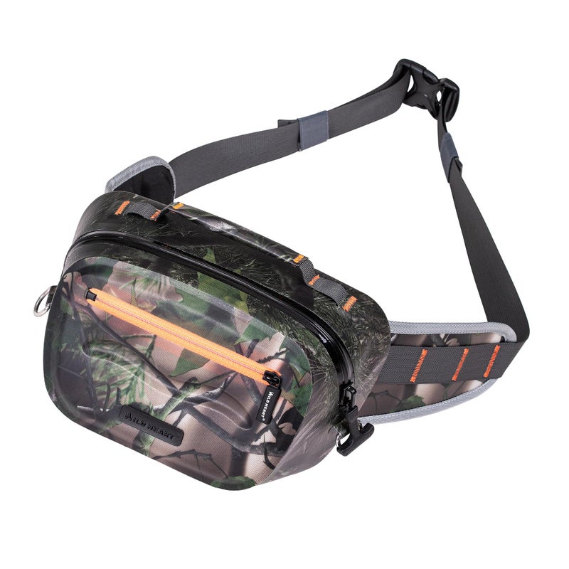 WILD HEART Airtight Waterproof Waist Bag Luya Bag 3D Dimension Shape Case 36L TPU Material for Outdoor Kayaking Rafting Boating Swimming Camping Hiking Beach Fishing Army Green - Image 2