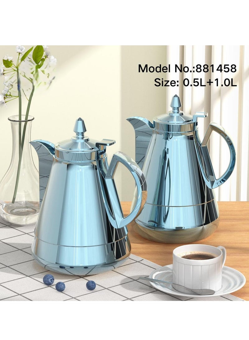 REFAN Attractive Coffee and Tea Fridge Thermos Set with an Elegant Design