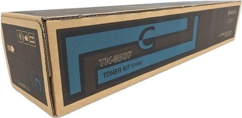 KYOCERA 1T02LCCUS0 Model TK8507C Cyan Toner Cartridge for use TASKalfa 4550ci 4551ci 5550ci and 5551ci Color Multifunctional Printers - Image 1