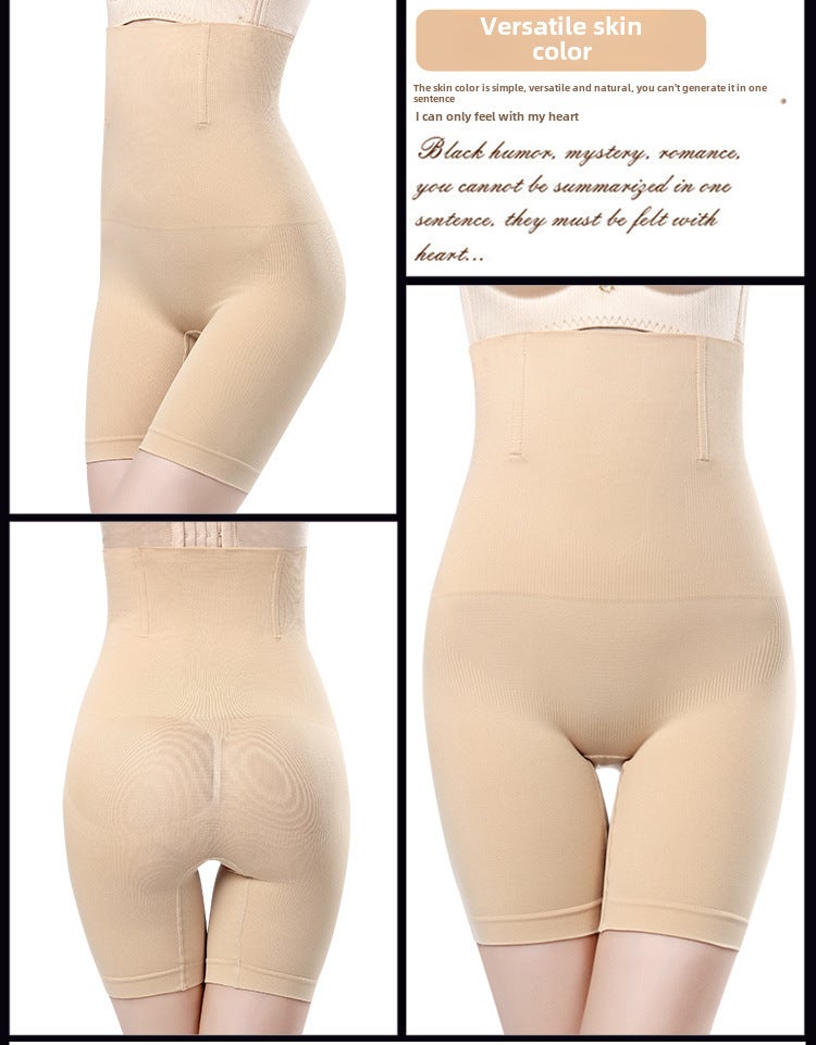 Plus Size Shaping Panties Postpartum Tummy Control High Waist Grey - Image 4