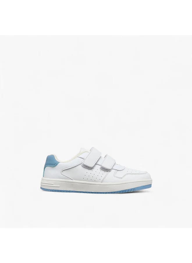 LBL by Shoexpress Boys Perforated Sneakers with Hook and Loop Closure
