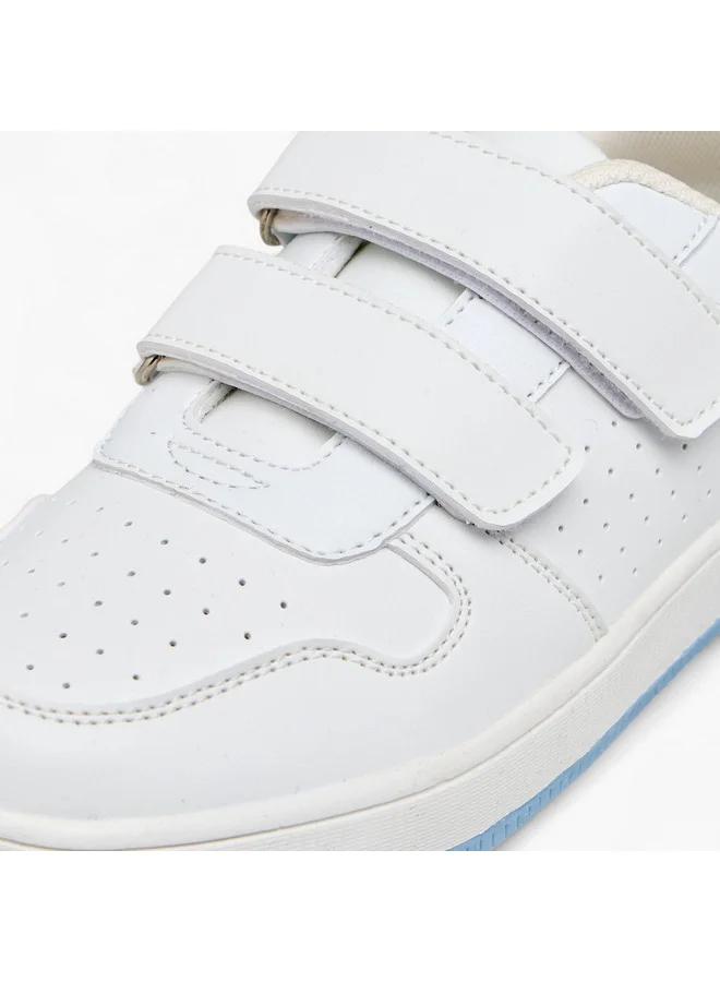 LBL by Shoexpress Boys Perforated Sneakers with Hook and Loop Closure