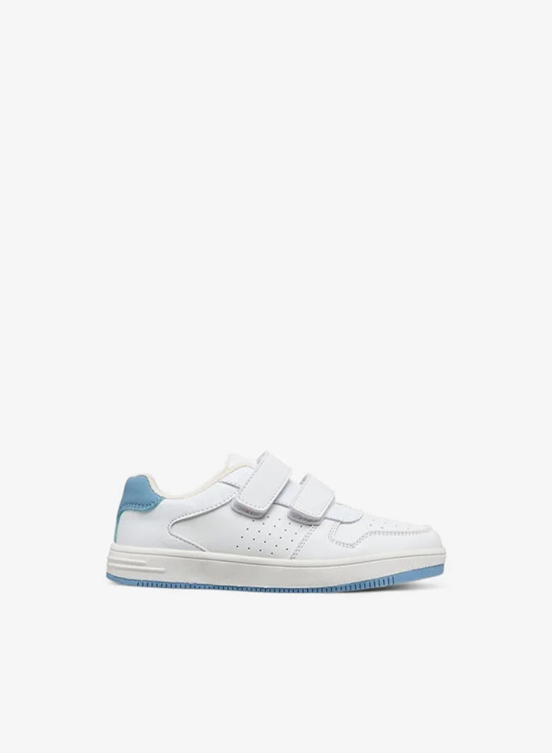 LBL by Shoexpress Boys Perforated Sneakers with Hook and Loop Closure