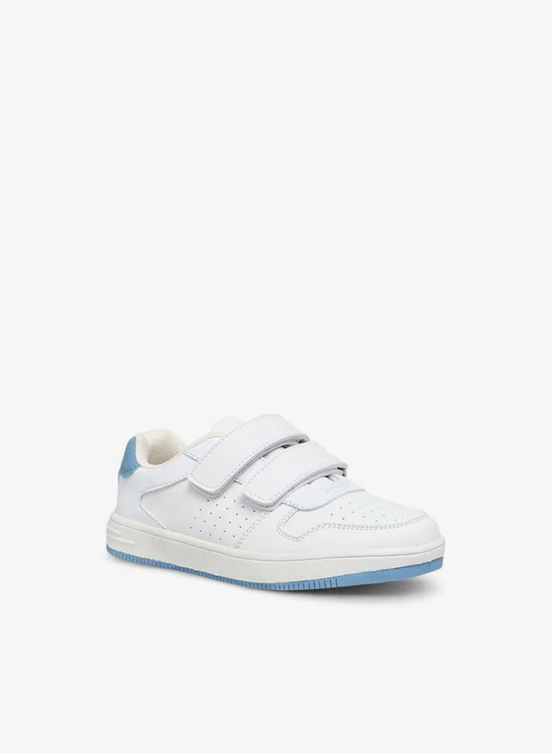 LBL by Shoexpress Boys Perforated Sneakers with Hook and Loop Closure