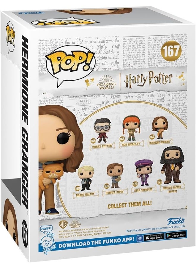 Funko - Funko Pop! & Buddy: Harry Potter Prisoner Of Azkaban - Hermione Granger With Crookshanks - Collectable Vinyl Figure - Image 1