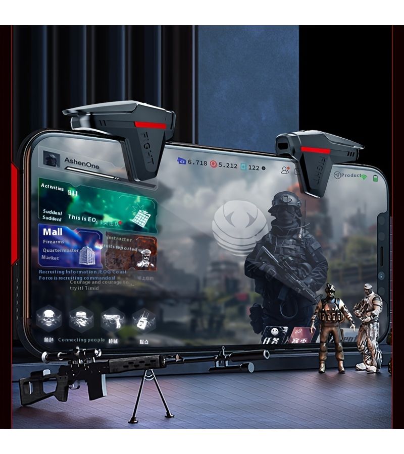 Mobile Game Controller Physical No Battery 4 Pair Shooting Aid PUBG - Image 4