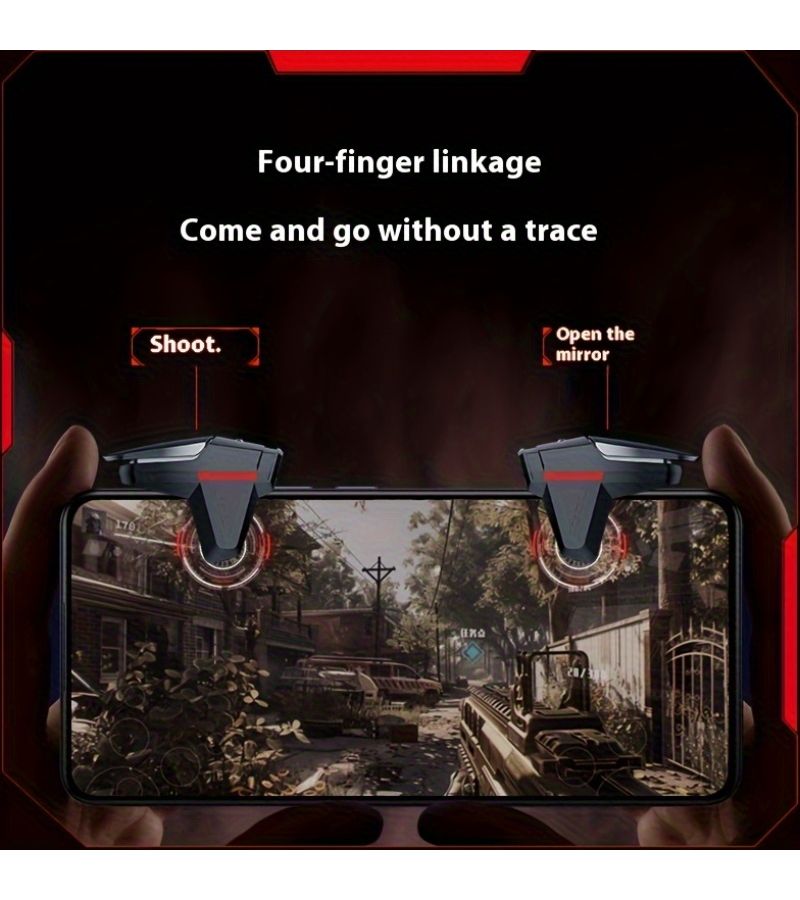Mobile Game Controller Physical No Battery 4 Pair Shooting Aid PUBG - Image 5