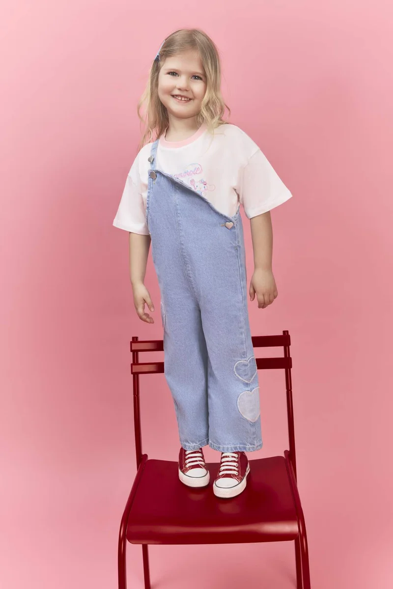 DeFacto Baby Girl Oversize Fit Short Sleeve T-Shirt