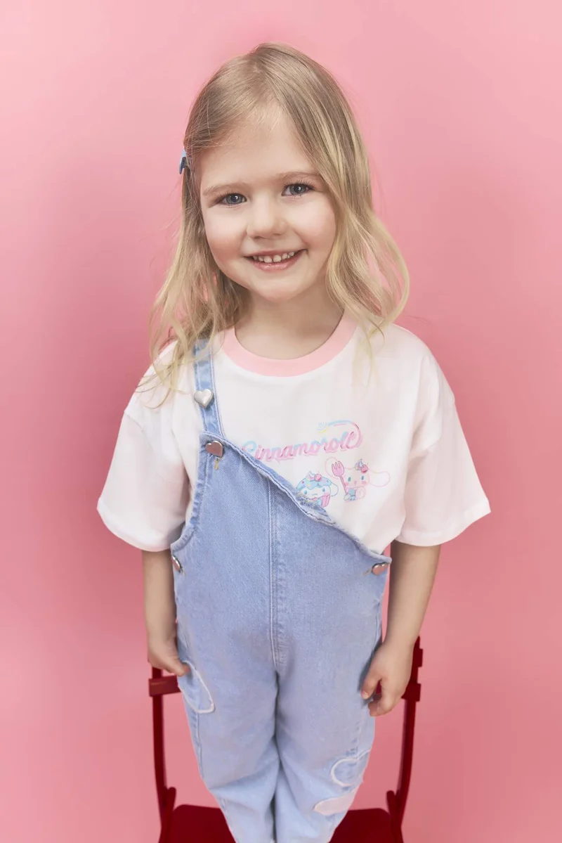 DeFacto Baby Girl Oversize Fit Short Sleeve T-Shirt