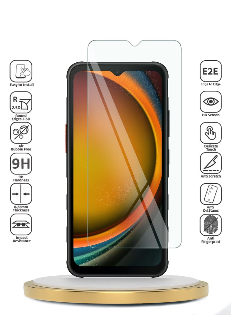 Wtech Samsung Galaxy XCover7 Pro 5G 2025 WTech Premium Series Curved Edges 9H 2.5D Tempered Glass Screen Protector (MSG9CN) - Clear - Image 2