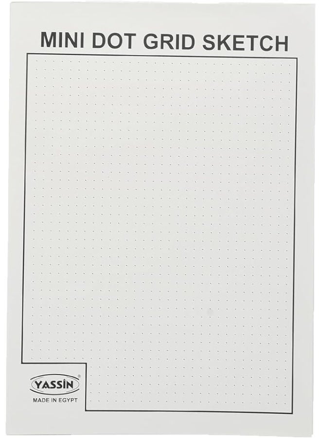 Yassin Mini Dot Block Note, 100g 20x28cm for Bullet Journaling and Planning - Image 1
