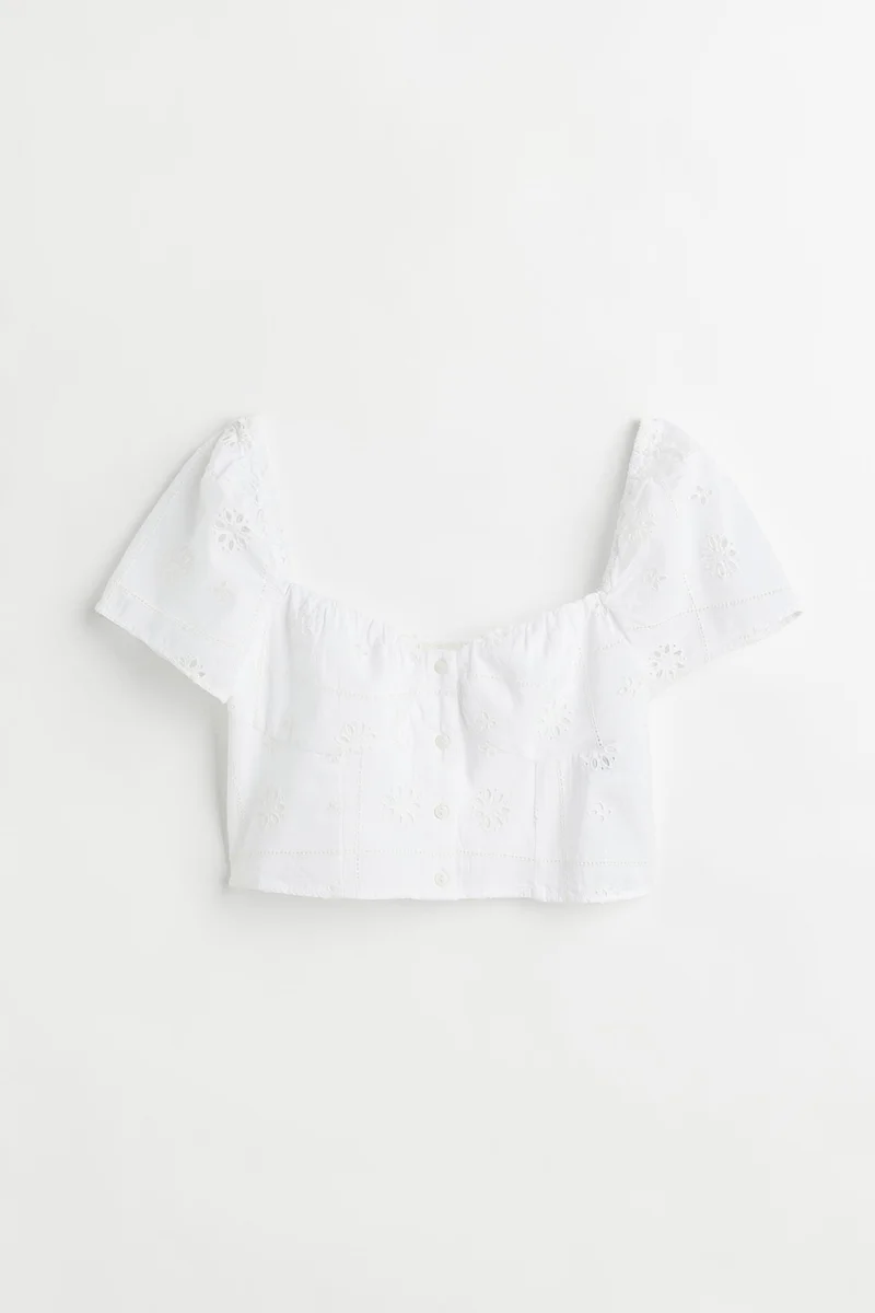 H&M Broderie anglaise top