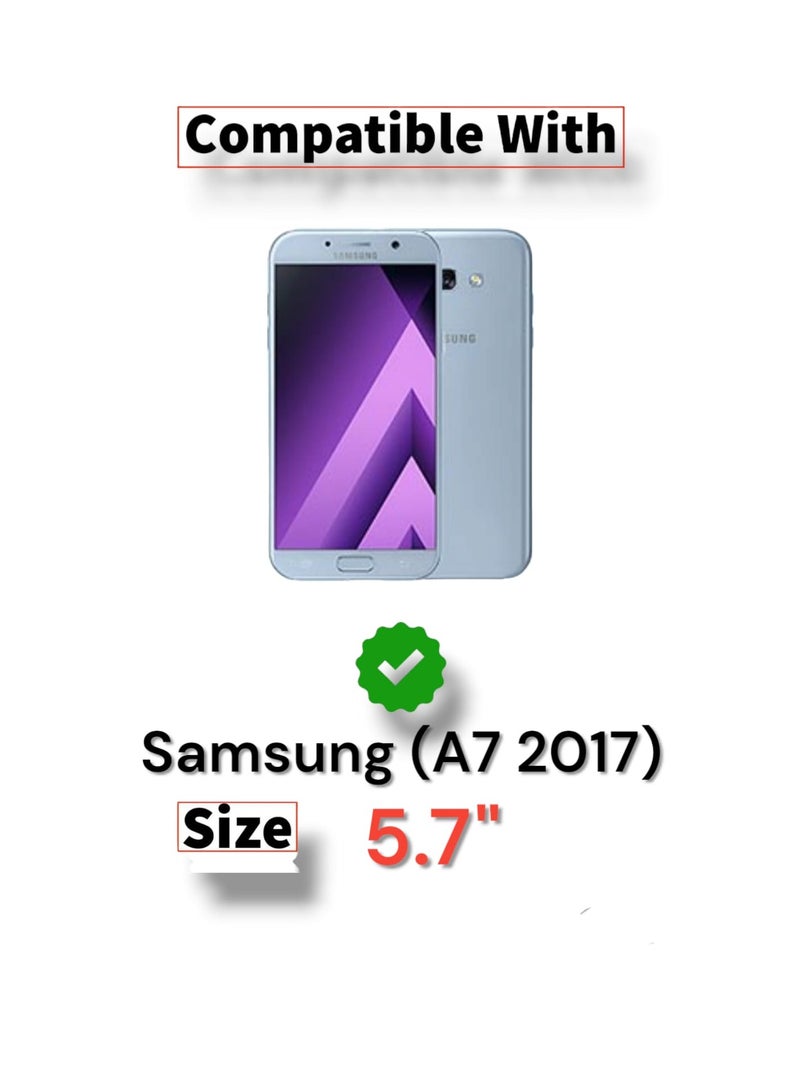 For Samsung Galaxy A7 (2017) Transparent Tpu Silicone Back Cover , Anti Yellowing And High Protective From Shocks Compatible For Samsung Galaxy A7 (2017) (5.7'') (Transparent) - Image 4