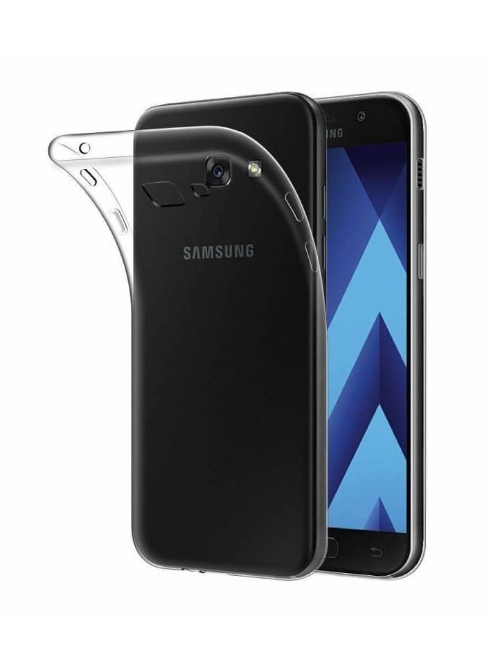 For Samsung Galaxy A7 (2017) Transparent Tpu Silicone Back Cover , Anti Yellowing And High Protective From Shocks Compatible For Samsung Galaxy A7 (2017) (5.7'') (Transparent) - Image 1