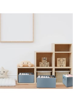 KASTWAVE Drawer Organiser 2 Packs Storage Box Clothes Organisers with 7 Grids Washable Foldable Drawer Divides Fabric Storage Box for clothes Scarf Ties Belts and Knickers  - Image 2
