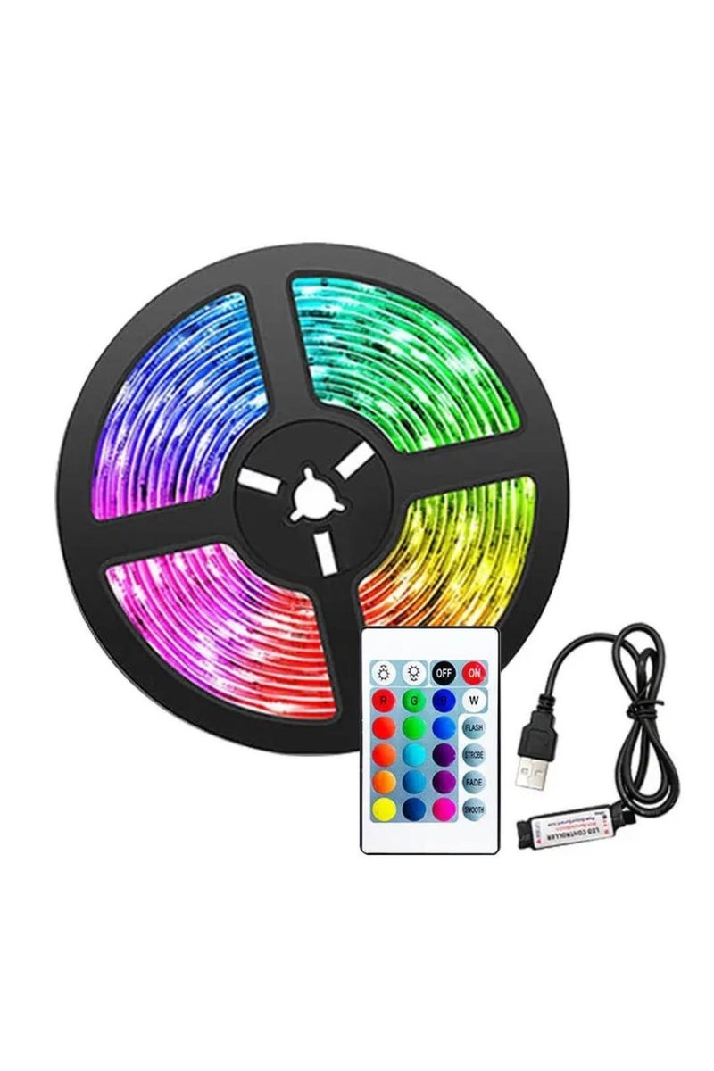 AL THURAYAT 4 M- with RGB LED light strip, make every moment in your home full of color and life, ideal for behind TV screens, under shelves, hotel, car, garden, and parties, with remote control - Image 2
