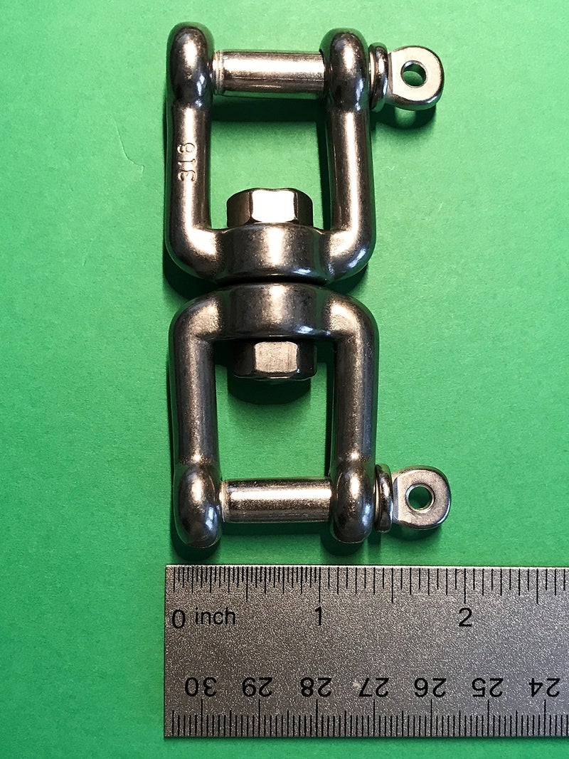 US Stainless Stainless Steel 316 Anchor Swivel Jaw and Jaw 5/16" or 8mm Marine Grade - Image 3