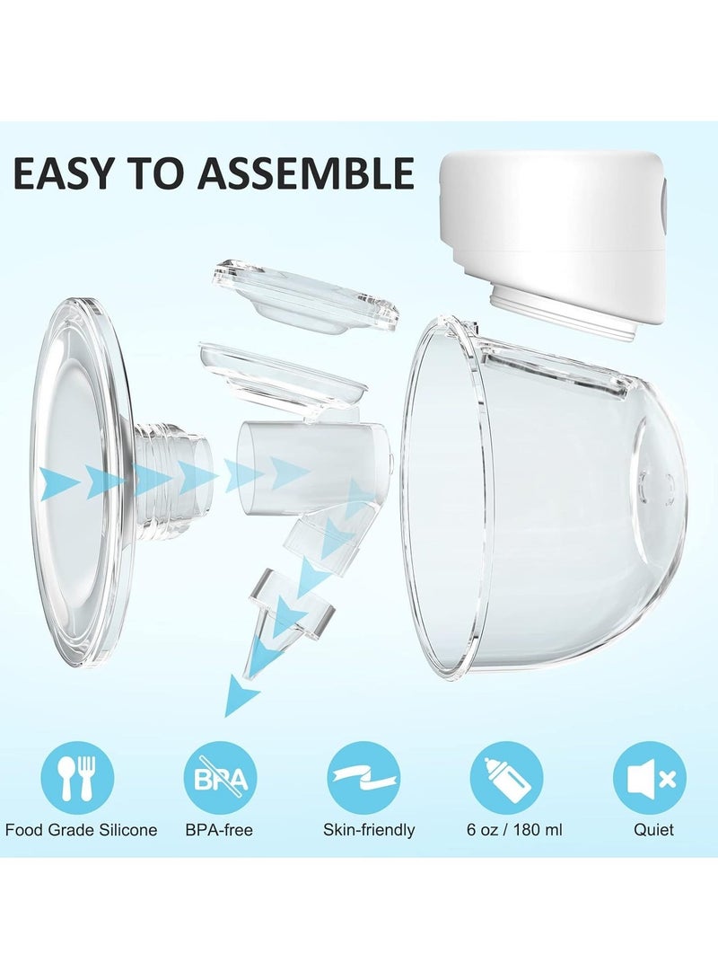 Breast Pump, Wearable Breast Pump, Hands Free Breast Pump, Electric Breast Pump 2 Mode & 9 Levels, 24mm - Image 5