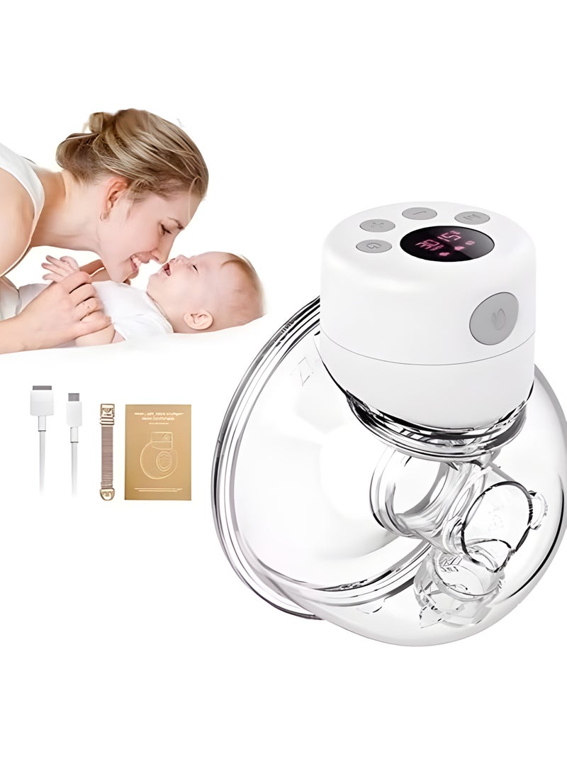Breast Pump, Wearable Breast Pump, Hands Free Breast Pump, Electric Breast Pump 2 Mode & 9 Levels, 24mm - Image 1