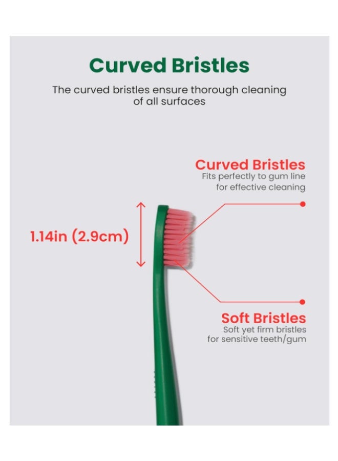 Euthymol Original Soft Regular Toothbrush (3 Pack) | Soft Bristle Manual Toothbrush for Sensitive Teeth & Gums - Image 5