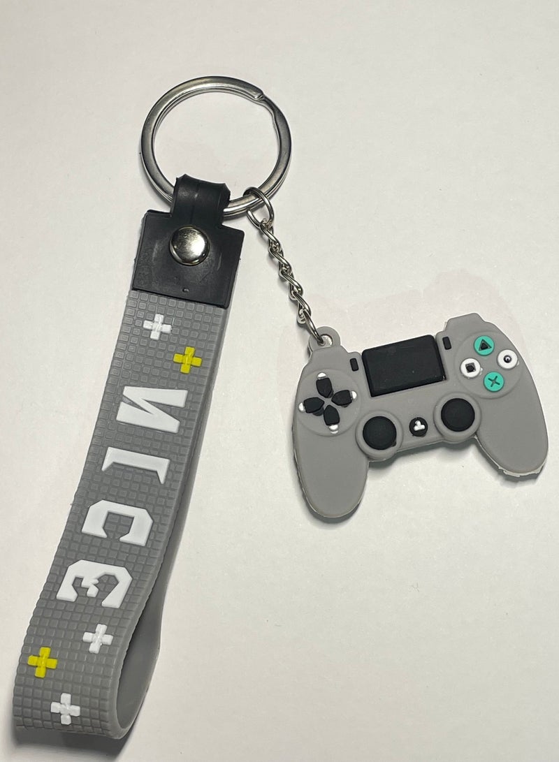 Generic Distinctive cartoon keychain distinctive accessory keychain designed for the PlayStation console with  ribbon that fits with car keys wallet and bag beautiful creative gift - Image 1