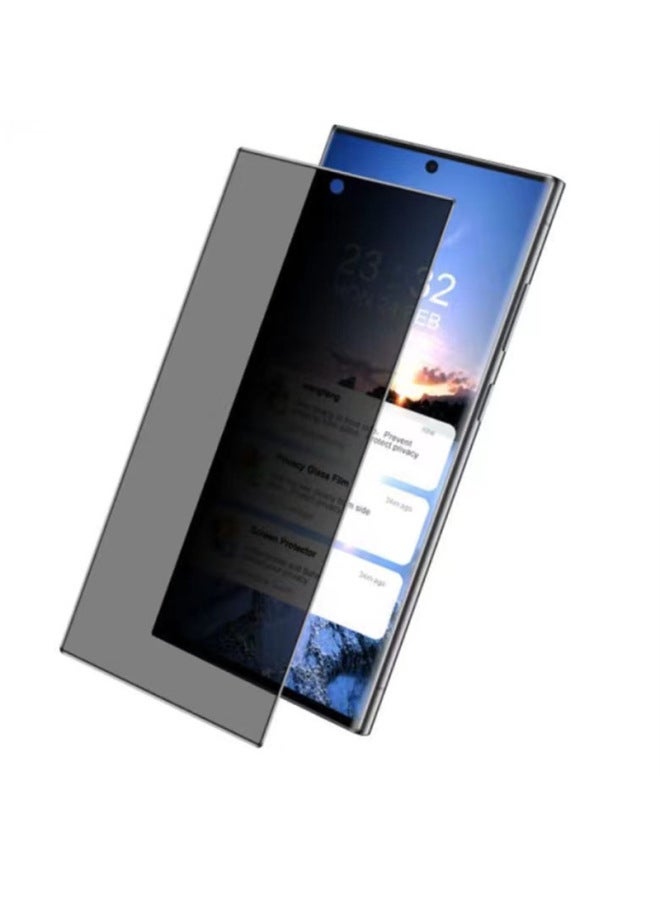 For Samsung S25 Tempered Film S25ultra Ultrasonic 0.18mm Frosted Anti-peep Unlock Film S24 Mobile Phone Film-Color:O.18 Unlocking Plate Frosted Bright Edge Hd-Dimensions:S23/S22  - Image 5