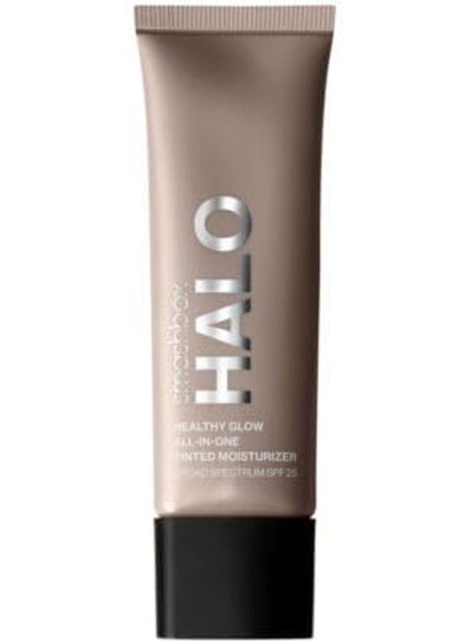 Halo Healthy Glow All-In-One Tinted Moisturizer SPF 25 | Hydrating, Long Wearing, Tinted Moisturizer with SPF | Hyaluronic Acid, Tan Dark